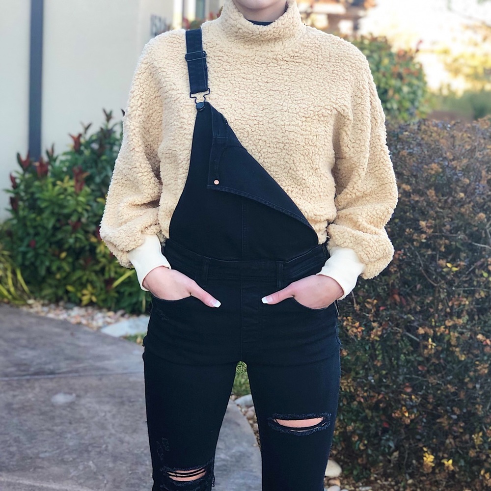 LAST ONE SALE HOST PICK Mock Neck Teddy Sweater - Picture 5 of 8
